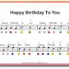 } free happy birthday piano sheet music is provided for you. 1