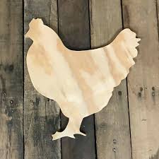 Wooden Pine Shape Chicken Unpainted Wood Cutout Craft Scroll Saw Patterns Wood Cutouts Scroll Saw Patterns Free