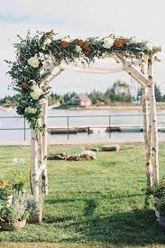 Wedding Arch Decoration Ideas For All Themes And Styles Birch Wedding Arch Arch Decoration Wedding Simple Wedding Arch