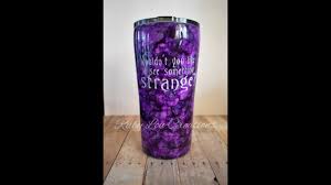 Easiest most beautiful alcohol ink tumbler ever!!! Alcohol Ink Tumbler Jack Skellington Tutorial Youtube