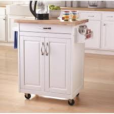 Mainstays Kitchen Island Cart With Drawer And Storage Shelves White Walmart Com In 2020 Small Kitchen Cart Kitchen Cart Kitchen Island Cart