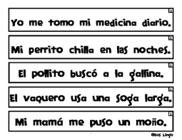 These records could be any type of mainly unstructured text, such as newspaper articles, real estate records or paragraphs in a manual. Tiras De Oraciones Cortas Nivel Avanzado Spanish Sentence Strips By Dos Lingo