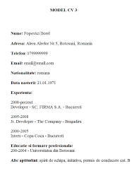 Este un model de cv complex și bine structurat. Model Cv Romana Necompletat Download Fasrcodes