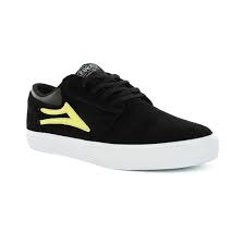 Lakai Shoes X Krooked Griffin Black Yellow Suede