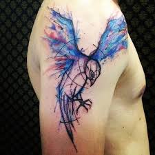 But you can see the differentiation between the colored flames is much less clear than it was initially. 50 Breathtaking Watercolor Tattoos Temporary Tattoo Blog