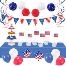 But did you check ebay? Amazon Com Patriotic American Flag Labor Day Decorations 34 Red White And Blue Decorations Also Great Citizenship Party Decorations Or Eagle Scout Decorations Toys Games