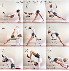 Good Use Of Your Chair Repost Ania 75 Tutorial Tuesday Chair Yoga Some Of You Asked Me How To Do Yoga Posture Usin Chair Yoga Yoga Help How To Do Yoga