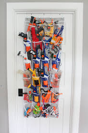 This diy nerf gun wall was seriously so easy (special thanks to my super handy husband for helping all my visions work) and i wish we would've done this long ago. 20 Minute Organizing Nerf Storage Southern State Of Mind Blog By Heather