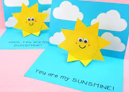 Vote for us in the papercraft contest. You Are My Sunshine Card Easy Pop Up Sun Card Template I Heart Crafty Things