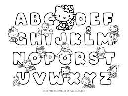 When learning alphabet coloring pages from a web site, you can discover coloring pages that you can download from the website for free. Free Hello Kitty Printables And Abc Coloring Pages Tulamama