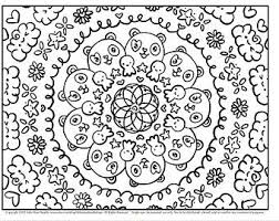 Pandacorn Mandala Doodle Printable Cute Kawaii Coloring Page For Kids And Adults Coloring Pages For Kids Coloring Pages Mandala Doodle