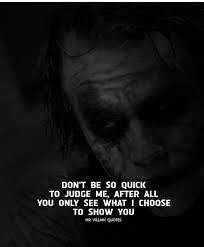 Pin By Bakhtawer Bokhari On Attitude Quotes Joker Quotes Best Joker Quotes Hat Quotes