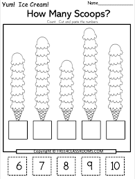 Free Kindergarten Cut Paste Math Worksheets Numbers 6 To 10 Free4classrooms Preschool Children Akctivitiys