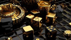 Gambling Contemporary Stylish Background For With Black And Gold Elements  In 3d Backgrounds | JPG Free Download - Pikbest