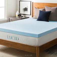 Lucid 3 Inch Ventilated Gel Memory Foam Mattress Topper Queen In 2020 Memory Foam Mattress Topper Foam Mattress Topper Gel Memory Foam Mattress