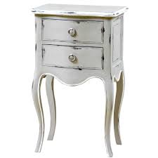 Provencale Antique White 2 Drawer French Bedside Cabinet French Bedside Tables French Bedroom Furniture
