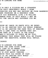 Country Southern And Bluegrass Gospel Song I M Longing For Home Lyrics This Is Gospel Lyrics Gospel Song Home Lyrics