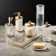 Check spelling or type a new query. Healthy Habits To Keep It Chill Cb2 Blog In 2021 Modern Bathroom Accessories Gold Bathroom Accessories Ribbed Glass