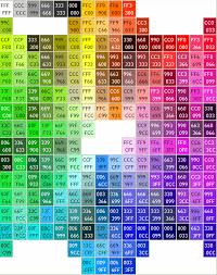 Code Hexadecimal Color Palette Challenge Color Chart Hex Colors