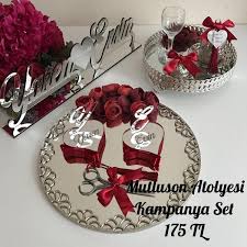Nisan Tepsisi Tuzlu Kahve Fincani Masa Isimligi Wedding Decorations Instagram Christmas Bulbs