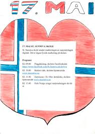 Sønner af norges det ældgamle rige, sjunger til harpens den festlige klang! Informasjon Om 17 Mai St Sunniva Skole