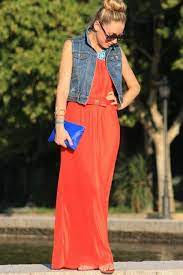 Maxivestidos Con Chaleco Denim Trajes De Moda Moda Chaquetas De Jeans Mujer