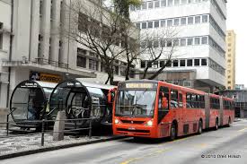 Curitiba public bus transit system. Curitiba Buses Rede Integrada De Transporte