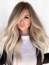 The closer to the blonde tips, the lighter the strands should get. Lange Ombre Blonde 360 Menschliche Lace Front Perucken Everydaywigs