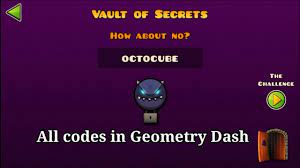 Dec 28, 2016 · the geometry dash kingdom just got even bigger as last week, as developer robtop games released its latest expansion, geometry dash world for both android and ios devices. Geometry Dash Vault Codes
