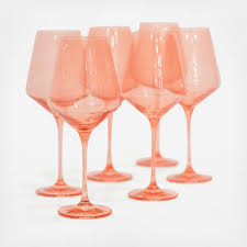 Estelle Colored Glass Estelle Stemware Wine Glass Set Of 6 Zola The company is celebrating its first anniversary with a sale through monday, october 26. estelle stemware wine glass set of 6