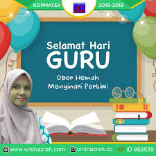 Logo hari guru 2020 berikut merupakan logo hari guru nasional (hgn) 2020 versi kemenag yang dapat digunakan oleh dengan diperingatinya hari guru nasional 2020, harapannya kondisi guru secara khusus dapat lebih baik, pendidikan. Selamat Hari Guru 2019 Cikgu Umi Nazrah