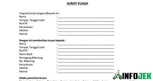 Surat kuasa adalah surat yang berisi pelimpahan wewenang dari seseorang atau pejabat tertentu kepada seseorang atau pejabat lain. 3 Contoh Surat Kuasa Gojek 2021 Gofood Gobizz Infojek