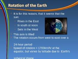 This Powerpoint Presentation Covers The Following Topics Rotation Of The Earth And How It Creates Day And N Earth From Space Earth Science 4th Grade Science