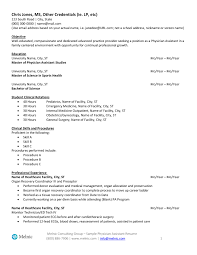 Doctor curriculum vitae template 9 free word document downloads premium templates. Physician Assistant Resume Template August 2021
