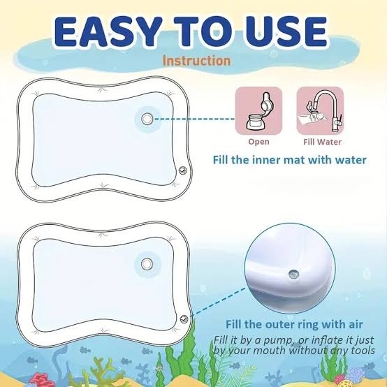 Buy Inflatable Tummy Time Water Mat Online - Educational Toys Pakistan