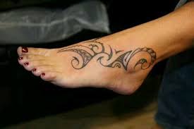 Polynesian Foot Tribal Tattoos For Women Girl Tribal Tattoos Tribal Tattoos
