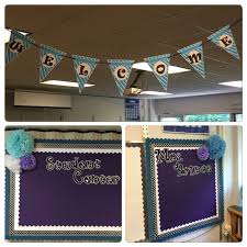 Black And White Classroom Decor Purple Black Blue White Classroom Decor Purple Classroom Decor Classroom Decor Chevron Classroom