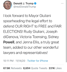 Twitter has labeled sidney powell's website unsafe following the attorney's many accusations of widespread election fraud. Andrew Kaczynski On Twitter The Trump Campaign Says Sidney Powell Who Trump Said Is On There Legal Team Is Not On Their Legal Team If You Re Wondering How Things Are Going Https T Co Nkr9op6rtp