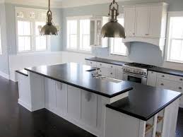 Attractive Kitchen Color Schemes With White Cabinets Furniture Colors Ideas And Decor White Modern Kitchen White Gloss Kitchen Black Countertops