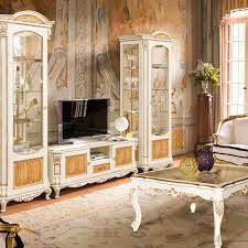 Wohnzimmer lampe helles licht neu from wohnzimmer modern antik 1 verwenden sie keine schweren möbel wie große. Alba Antike Wohnwand Massiv Barock Wohnzimmer Weiss Gold