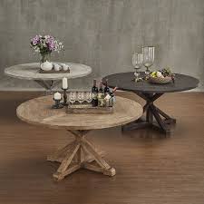 Signal Hills Benchwright Rustic X Base 60 Inch Round Dining Table Round Dining Room Rustic Round Dining Table Round Dining Table