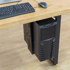 The finished back allows this computer desk to be used anywhere in. Adjustable Pc Cpu Desk Wall Mount Ewent