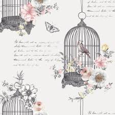 Arthouse Birds Of Paradise Vinyl Wallpaper Diamond Birdcage Wallpaper Neutral Arthouse 259700 With Images Birdcage Wallpaper Neutral Wallpaper Pattern Wallpaper