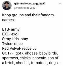 Beli koleksi fans got7 online lengkap edisi & harga terbaru october 2021 di tokopedia! Got7s Fandoms Many Names Funny Kpop Memes Got7 Funny Got7