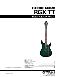 Electric guitar wiring diagram awesome circuit diagram year 2 free. Yamaha Rgx Tt Ty Tabor Manual Manualzz