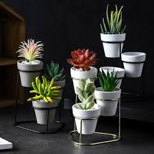 4pcs Set Creative Iron Line Flower Plant Vase Pot Sets Dest Flower Plants Stand Holder Desktop Flower Container Planters Baskets Walmart Com In 2020 Flower Pots Planter Stand Ceramic Flower Pots