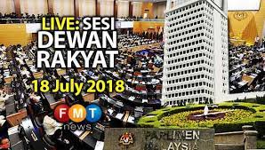 Watch rtm parlimen tv live streaming in english 24/7. Live Sesi Dewan Rakyat 18 Julai 2018 Free Malaysia Today Fmt