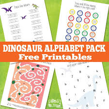 Printable dinosaur alphabet, number poster features 11 different dinosaurs among black letters and numbers. Dinosaur Alphabet Worksheets Itsybitsyfun Com