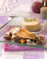 Recette De Supremes De Pintade Au Champagne Et Petits Champignons Recette Pintade Recette Supreme De Pintade Menu De Noel