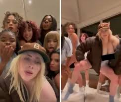 Billie eilish the premiere of the latest music video of 'lost cause' is certainly creating a huge buzz among billie's fans and followers. T Tties Was Falling Out Billie Eilish Exposes Herself While Filming Racy Lost Cause Music Video